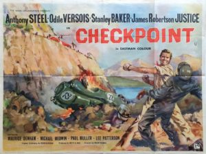 Checkpoint 1956 UK Quad Poster British motor racing classic