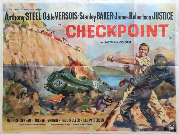 Checkpoint 1956 UK Quad Poster British motor racing classic