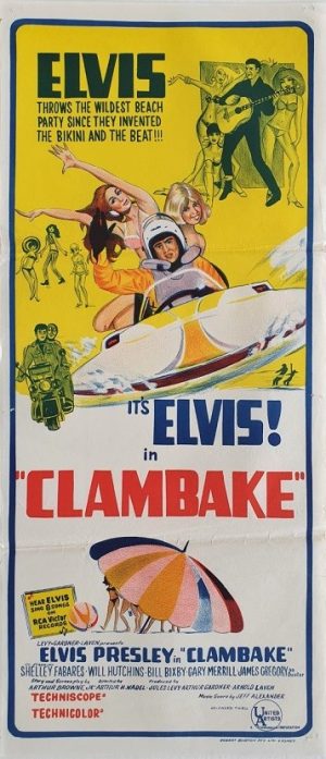 Clambake Australian daybill poster staring Elvis Presley (4)