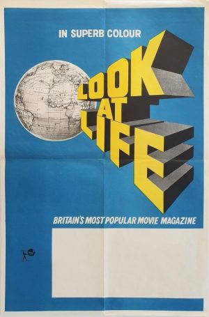 Look at Life UK half crown advertising poster for this early movie magazine