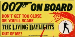 The Living Daylights James Bond 007 bumper sticker (2)