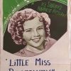 Shirley Temple Australian Stock Daybill Poster with Little Miss Broadway writing