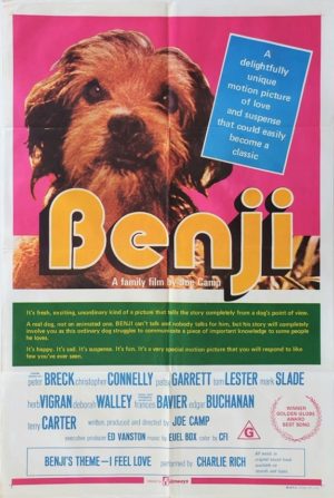 Benji Australian One Sheet Movie Poster 1974