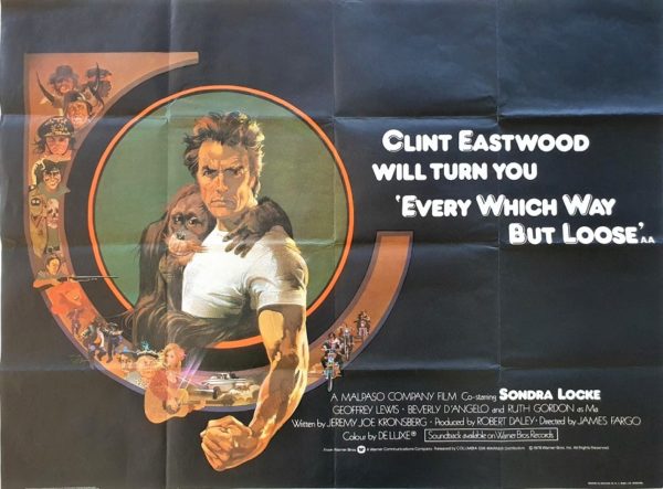 Every Which Way But Loose UK Quad Poster with Clint Eastwood (2)