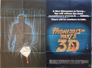 Friday the 13th Part 3 3D UK Quad Poster