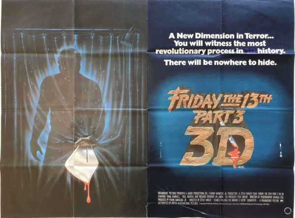 Friday the 13th Part 3 3D UK Quad Poster