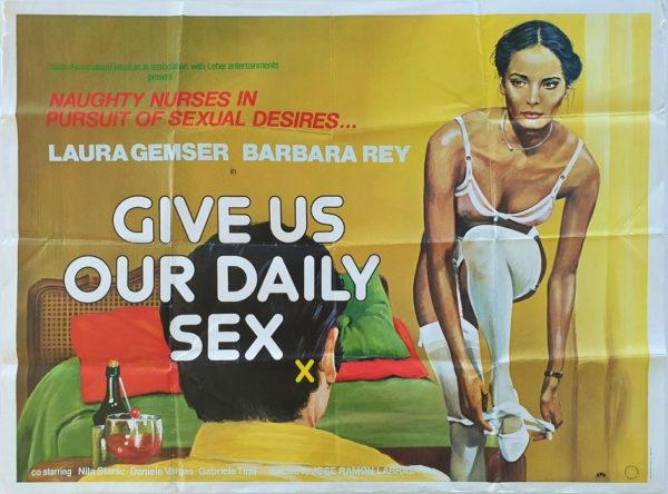 Give Us Our Daily Sex UK Sexploitation Adult Quad Poster with Sam Peffer art (8)