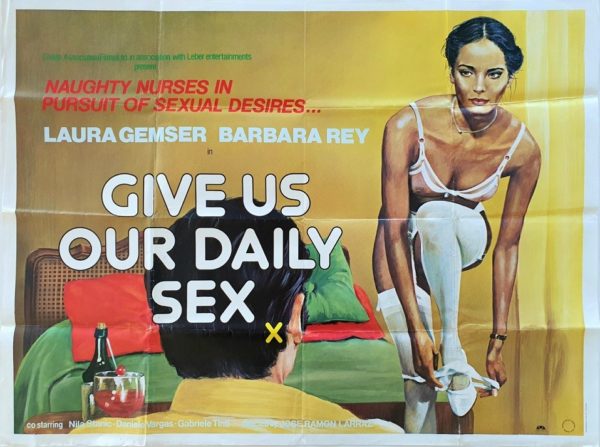 Give Us Our Daily Sex UK Sexploitation Adult Quad Poster with Sam Peffer art (5)