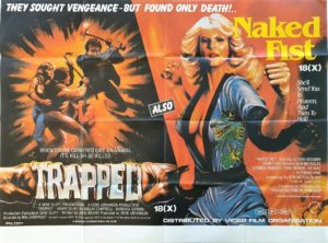 Naked Fist and Trapped UK Exploitation Quad Poster (2)