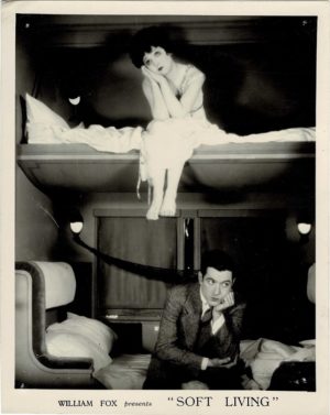 Soft Living 1928 US Still with Madge Bellamy and Johnny Mack Brown