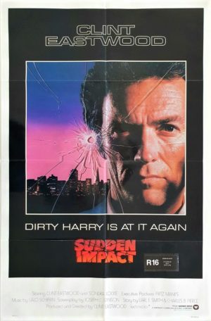 Sudden Impact Dirty Harry US One Sheet poster with Clint Eastwood