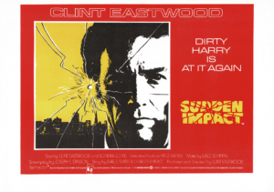 Sudden Impact UK Window Card with Clint Eastwood