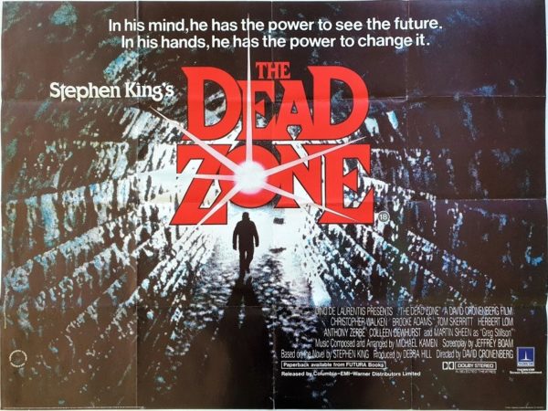 The Dead Zone UK Quad Poster 1983 by Stephen King