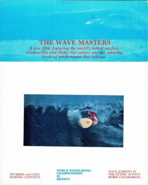 The Wave Masters Surfing film Window Card 1970's