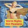 Warm Nights Hot Pleasures UK Sexploitation Adult Quad Poster by Tom Chantrell (4)