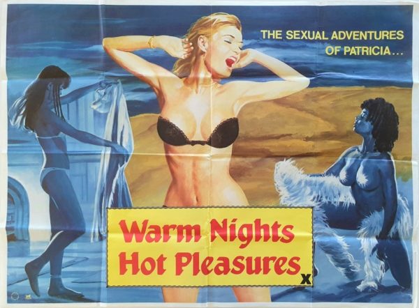 Warm Nights Hot Pleasures UK Sexploitation Adult Quad Poster by Tom Chantrell (4)