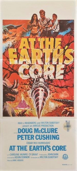 At the earth's core Australian Daybill poster by Tom Chantrell