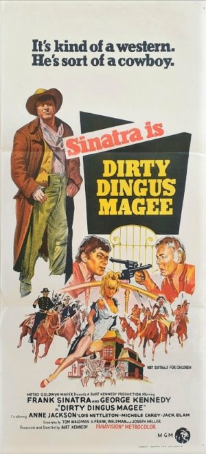 Dirty Dingus Magee Australian Daybill poster with Frank Sinatra