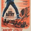 Night Stage to Galveston Australian daybill poster with Gene Autry