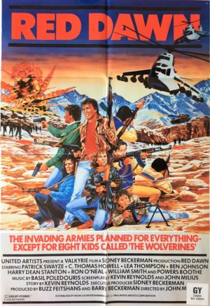 Red dawn uk one sheet movie poster 1984 (1)