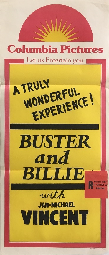BUSTER AND BILLIE Original daybill Movie Poster Jan-Michael Vincent Joan  Goodfellow