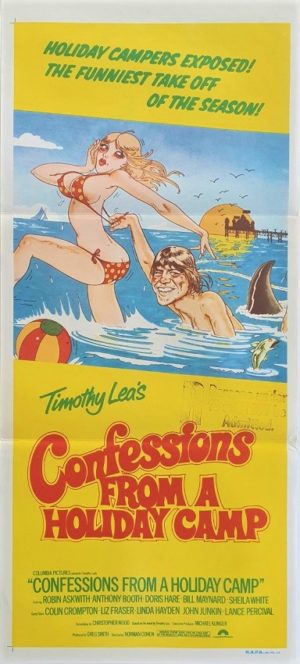 Confessions from a holiday camp Australian Daybill Poster