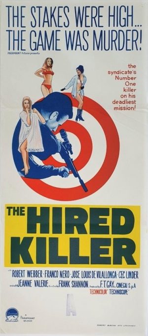 The Hired Killer Australian Daybill Poster