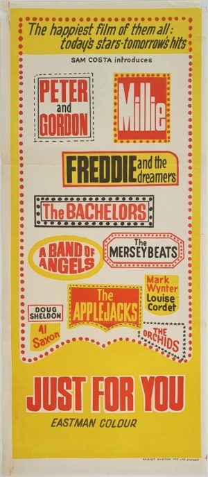 Just For You freddie and the dreamers and mersey beats Australian Daybill Poster (5)