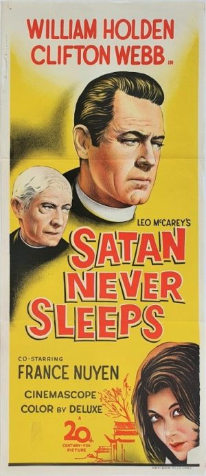 Satan Never Sleeps Australian Daybill Poster