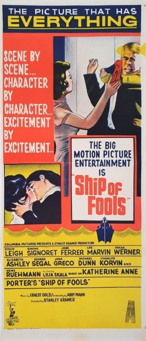 Ship of fools Australian daybill movie poster