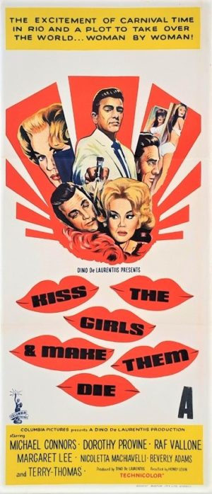 kiss the girls and make them die Australian daybill movie poster (6)