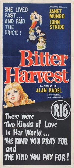 Bitter Harvest Australian Daybill Poster