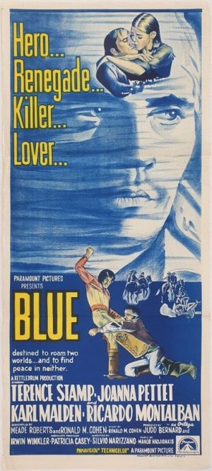 Blue Australian Daybill Poster