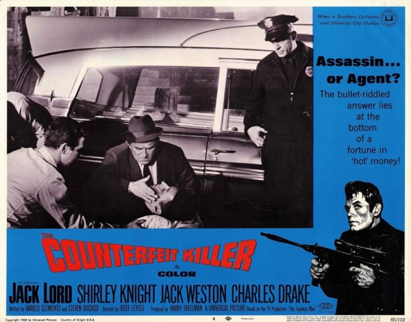 Counterfeit Killer US Lobby Card 1968