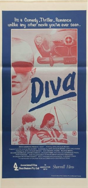 Diva Australian Daybill Poster 1981 Jean-Jacques Beineix