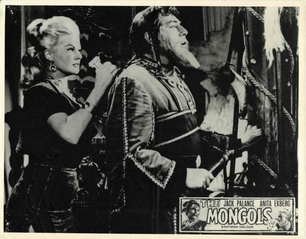 Mongols Lobby Card with Jack Palance
