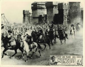 Mongols Lobby Card with Jack Palance