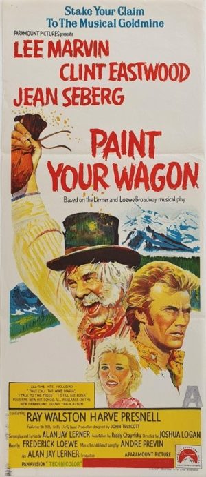 Paint Your Wagon Australian daybill movie poster with Clint Eastwood