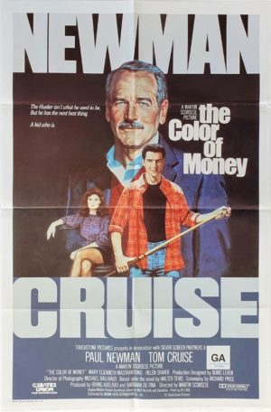 The Color Of Money Australian One Sheet poster with Tom Cruise (1)