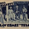 The Law Comes to Texas US 1939 Lobby Card with Bill Elliot
