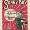 The Singing Fool sonny boy al jolson sheet music