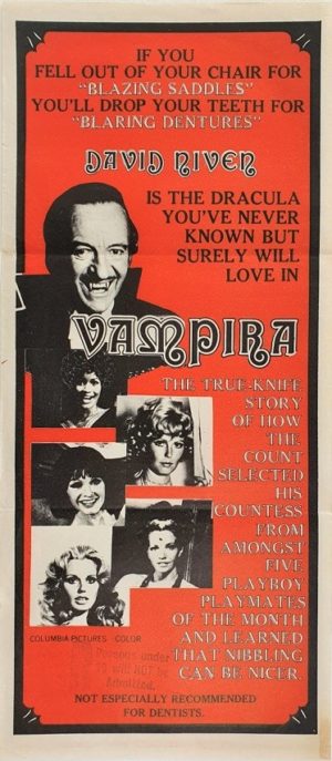 Vampira Australian Daybill Poster with David Niven