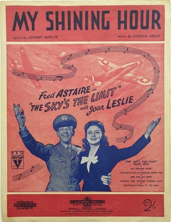 the sky's the limit sheet music with fred astaire