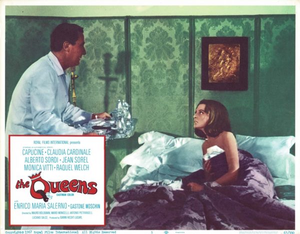 The Queens 1967 US Lobby Card with Raquel Welsh and Claudia Cardinale