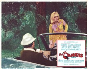 The Queens 1967 US Lobby Card with Raquel Welsh and Claudia Cardinale