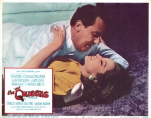 The Queens 1967 US Lobby Card with Raquel Welsh and Claudia Cardinale