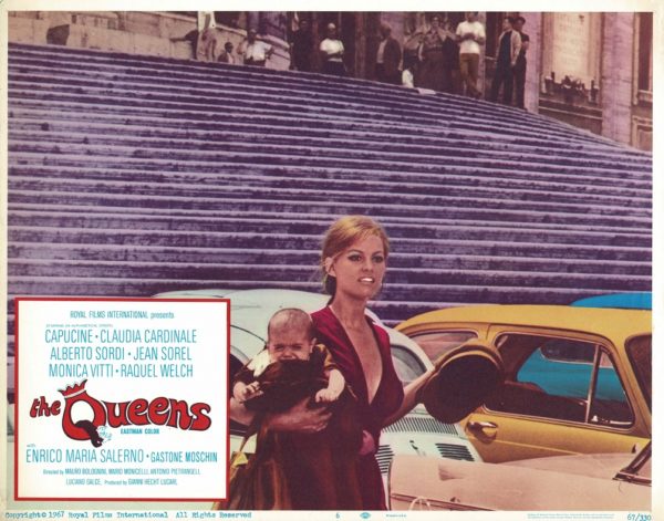 The Queens 1967 US Lobby Card with Raquel Welsh and Claudia Cardinale