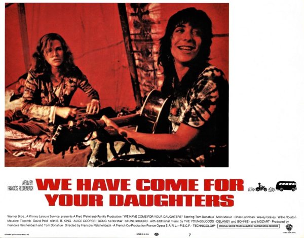 We Have Come For Your Daughters US Lobby Card 1971 also known as Medicine Ball Caravan with B B King Alice Cooper The Youngbloods