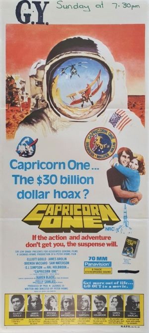 Capricorn One Australian daybill poster NASA