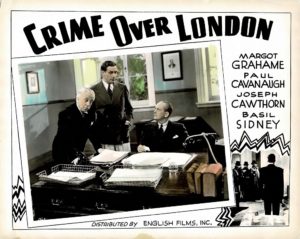 Crime Over London 1940s photolobby lobby card